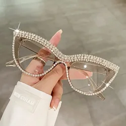 2025 New Cat Eye Reading Glasses Women Fashion Sparkling Prescription Presbyopic Optical Eyeglasses Eyewear For Vision +1.0~+4.0