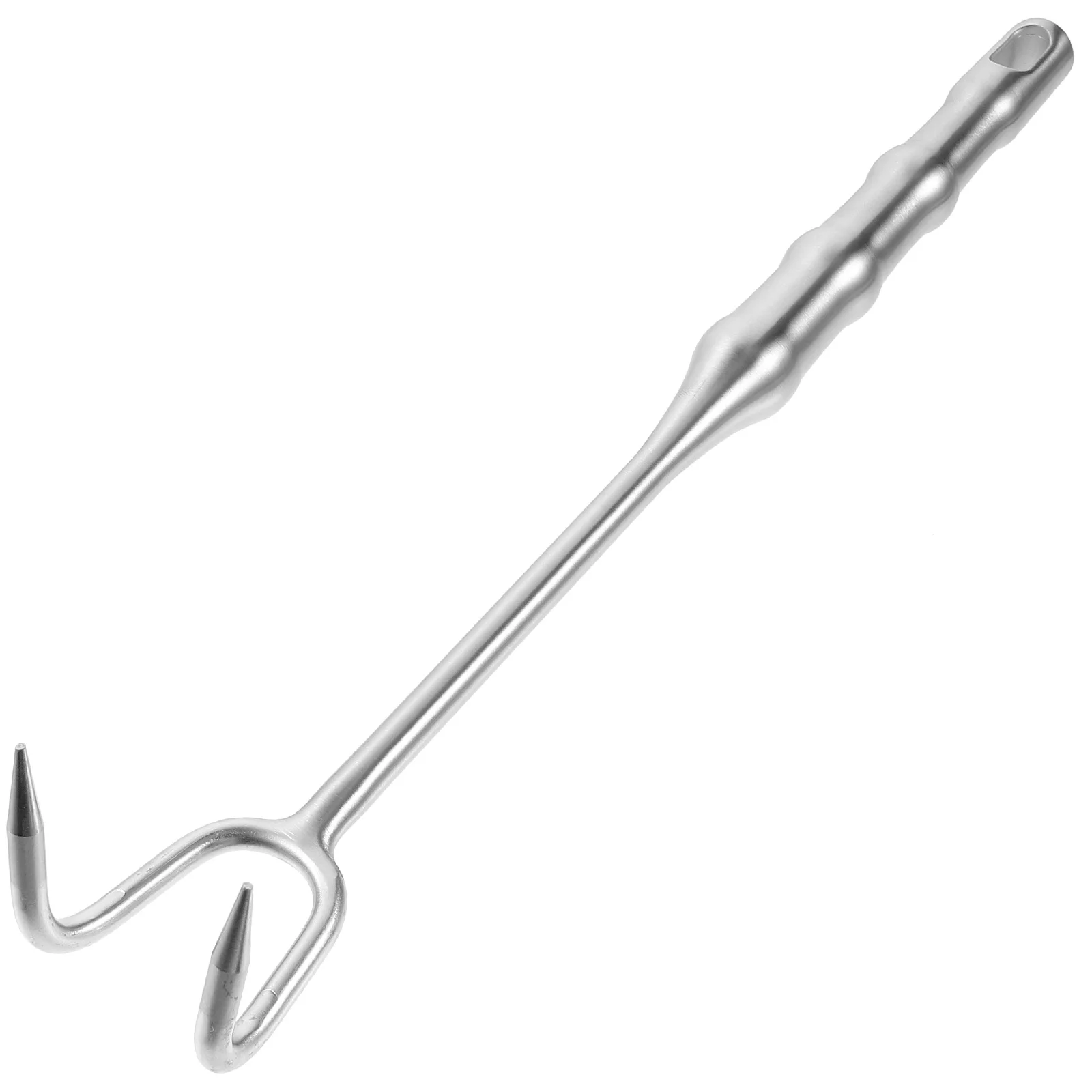 

Stainless Steel Meat Hook Heavy Duty Bbq Food Turner Practical Reusable Smooth Polished Lightweight Portable Easy Clean Grilling