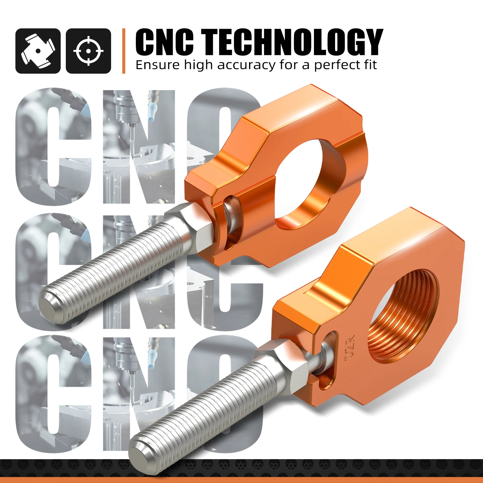 For KTM SX 125 SX 250 XC 250 300 SXF 250 SXF 450 2013-2022 SX-F 250 450 Factory Edition 2015-2016 Rear Axle Block Chain Adjuster