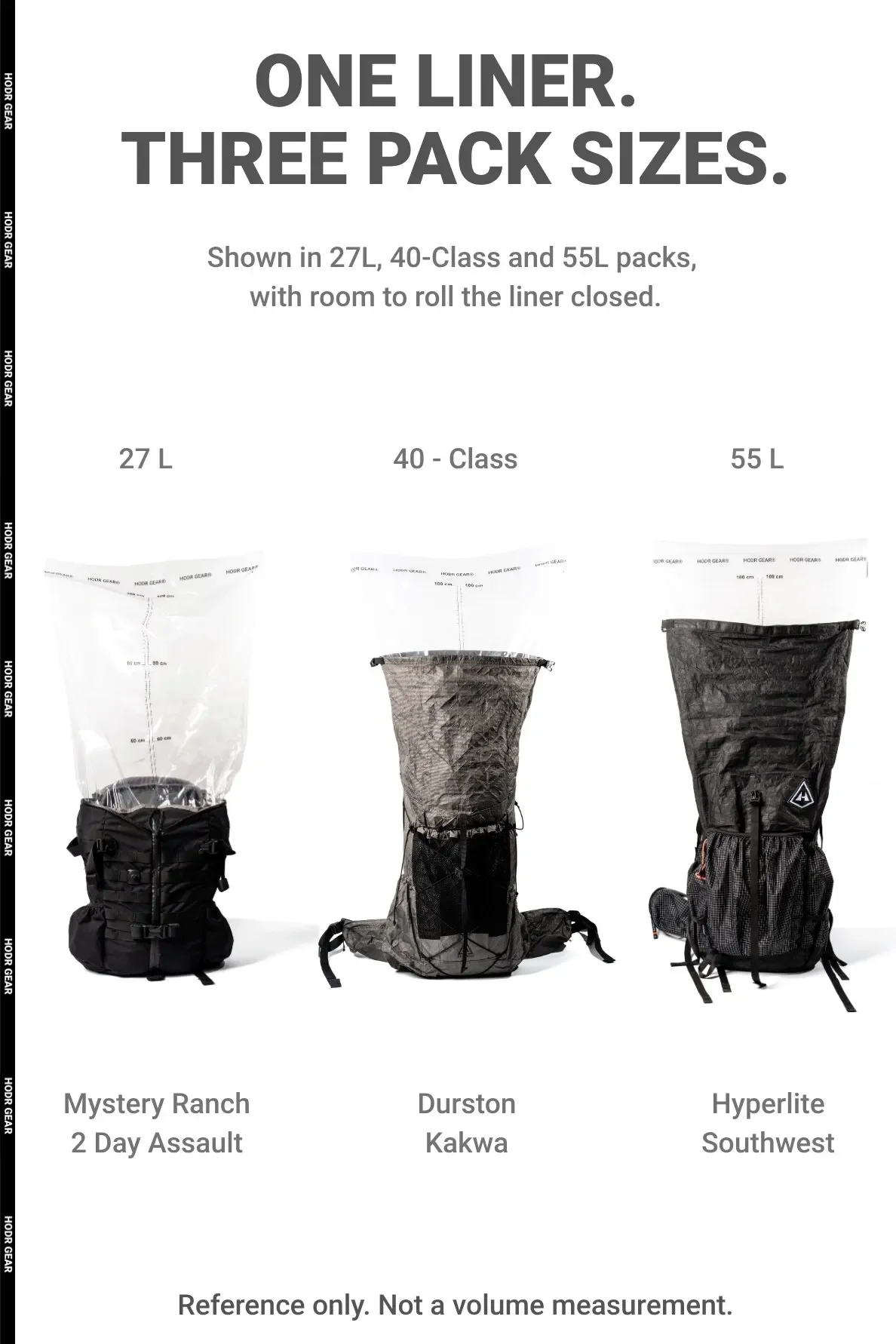 [HODRGEAR] Ultralight Polycro Pack Liner 2.0 – 2er-Pack Wasserdichter Rucksack-Liner 30μm Polyolefin-Folienrolle + Wickelverschluss 55×120cm – Detail 11
