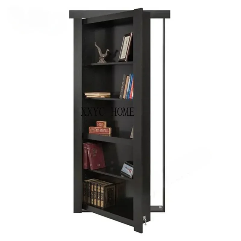 Modern Push Hidden Door For Hotels Villa House Aluminium Frame Secret Hidden Bookcase Door