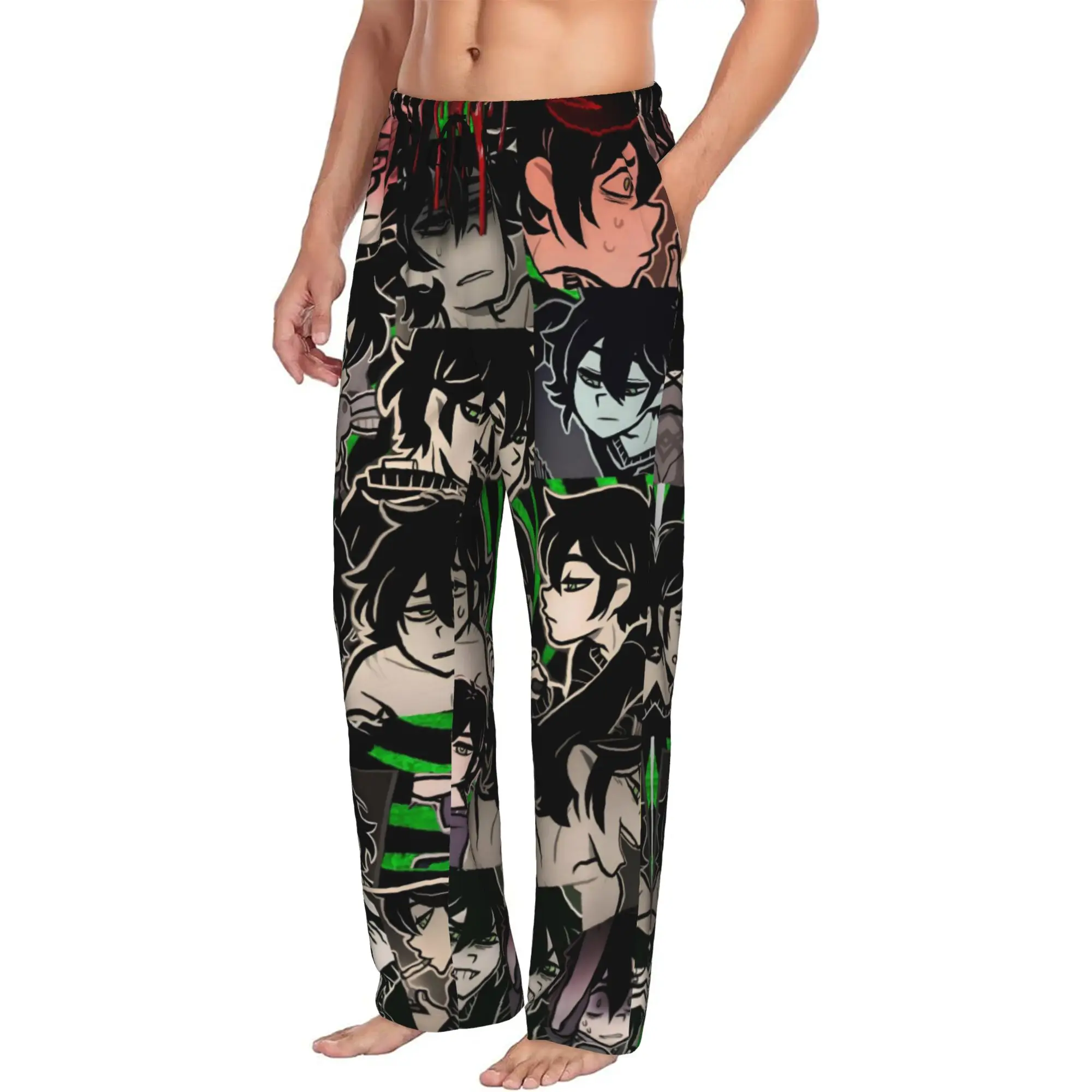 Custom Print Men's The Coffin of Andy and Leyley Pajama Pants Andrew Sleepwear Sleep Lounge Bottoms with Pockets