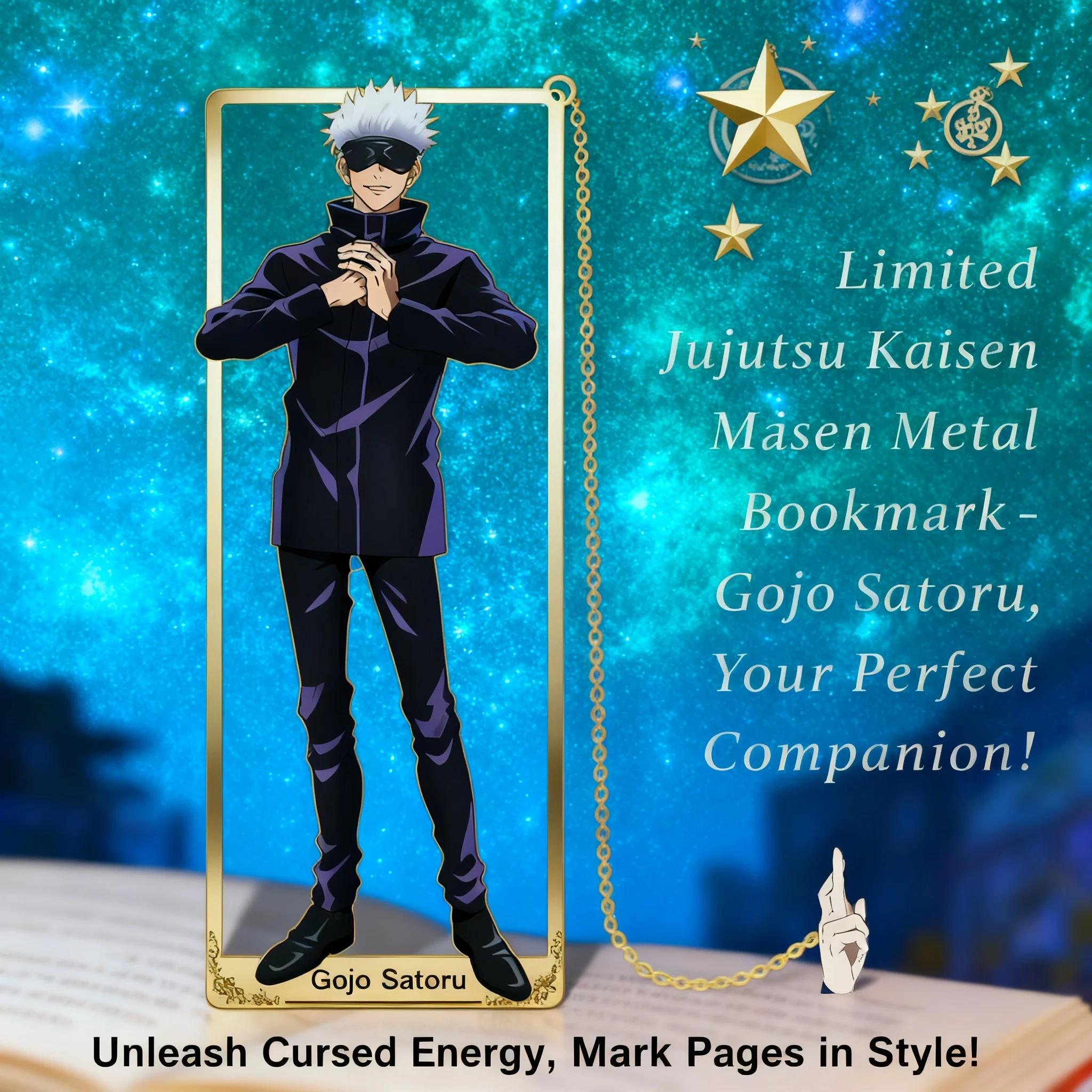 

Jujutsu Kaisen Anime Metal Bookmark Hollow Out Stand Suguru Geto Megumi Fushiguro Satoru Gojo Toge Inumaki Merch