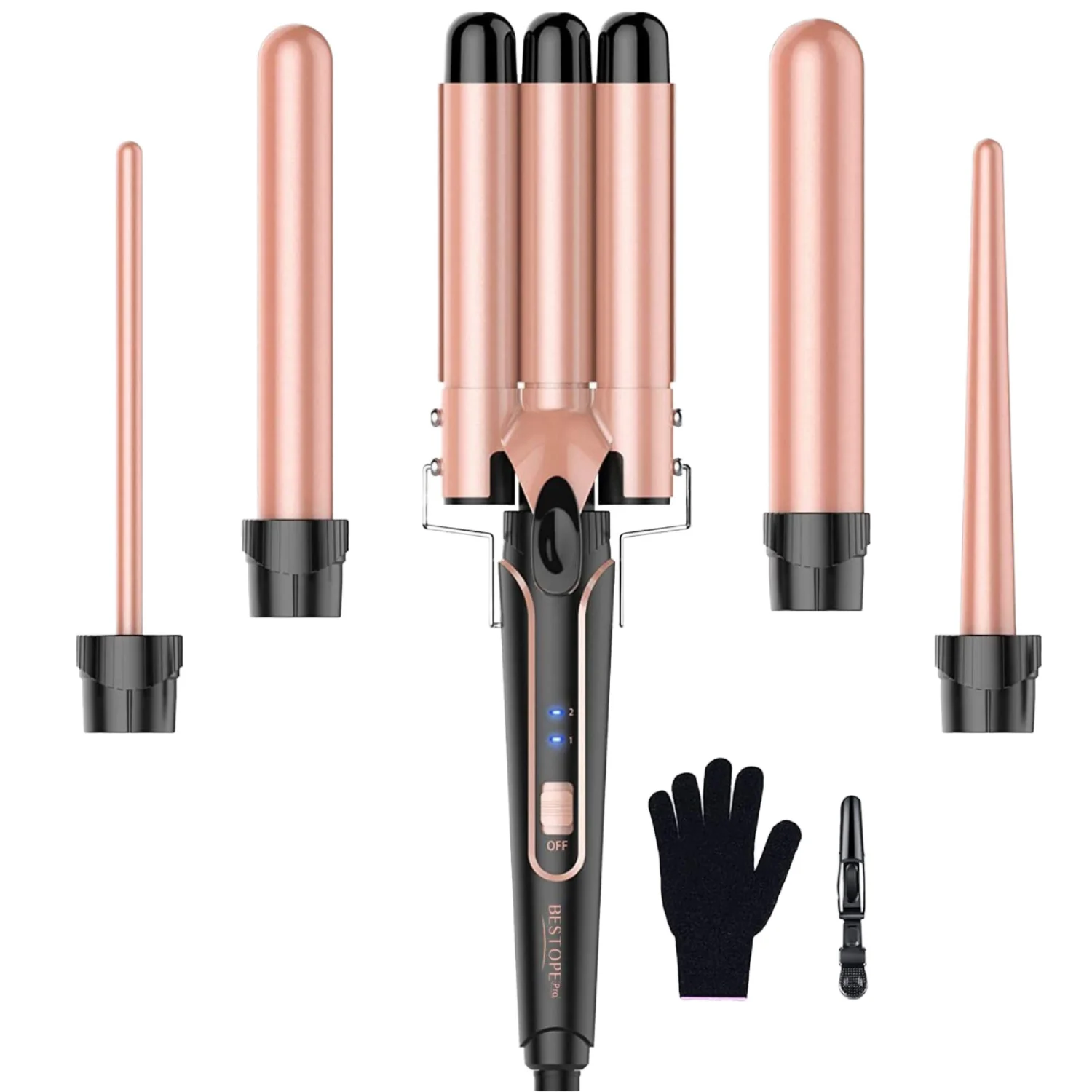 

2025 Professional LED Temperature Electric Dry Crimper Hair Curber Long Hair Styling Iron for Household Use and Hotels