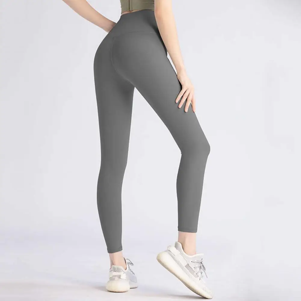 Workout Tights with Pockets High Waist Tummy Control Yoga Pants for Women with Butt-lifted Skinny Elastic Compression for Gym