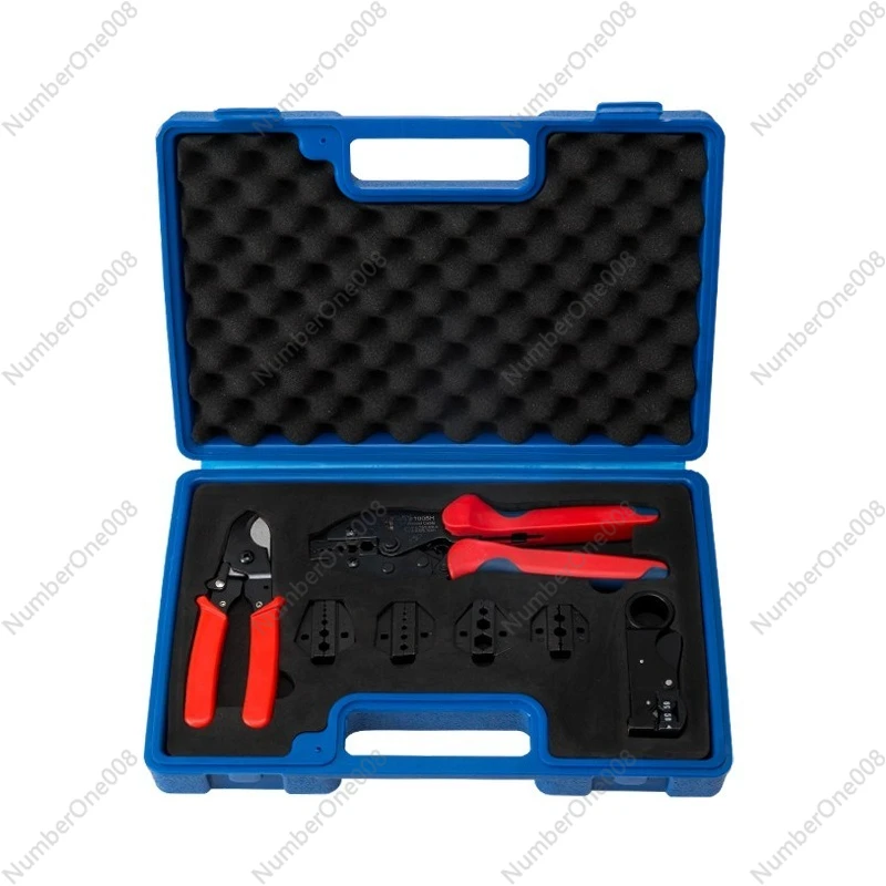 

Crimping pliers Multi-jaw combination set, plastic shell combination tool box terminal crimping pliers