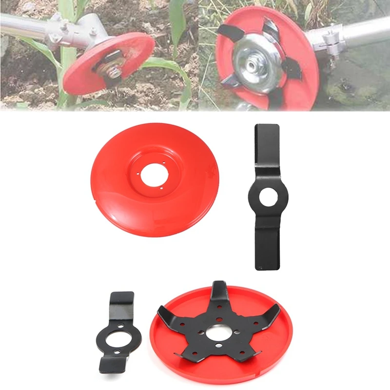 MAKE-Cortador de cepillo Universal, cuchilla, cabezal de corte, cuchillas de Metal, recortador, jardín, hierba, arroz, campo, seco, tierra, cortacésped, herramienta de máquina