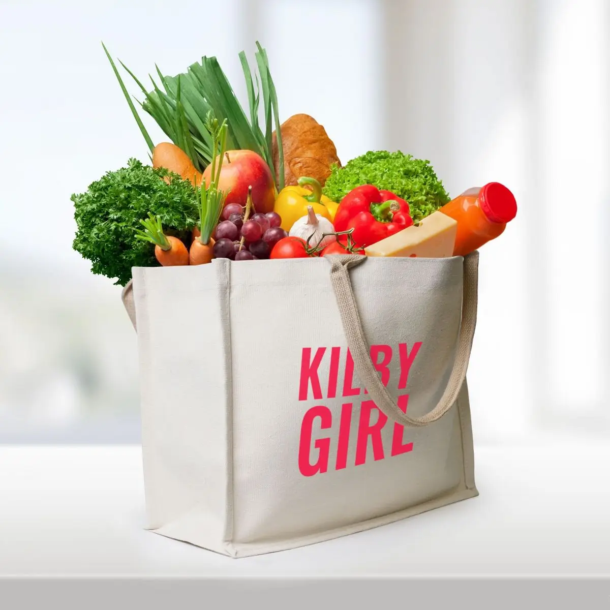 Kilby Girl - The Backseat Lovers Tote Bag canvas tote bag supermarket folding bag large size bags