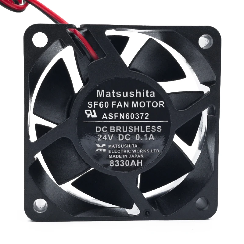 

Matsushita ASFN60372 DC 24 В 0,1 А 60x60x25 мм 2-проводной охлаждающий вентилятор для сервера
