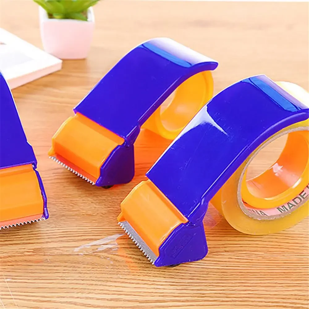 Tape Dispenser Plastic Sealing Packer Packaging Parcel 48mm Width Roller Tape Cutter Sealing Tape Holder Manual Packing Machine