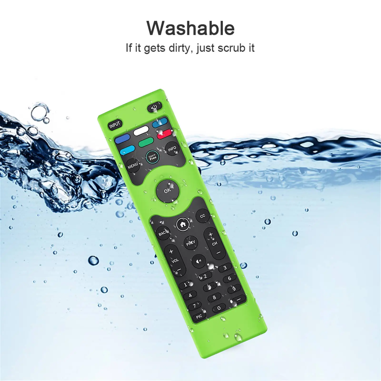 Protective Cover ForVizio XRT140 TV Soft Silicone Skin Remote Control Case Waterproof Shockproof Remote Control Case