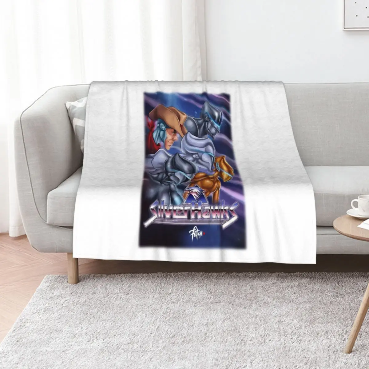 

Silverhawks Throw Blanket Comforter for babies christmas gifts anime Blankets