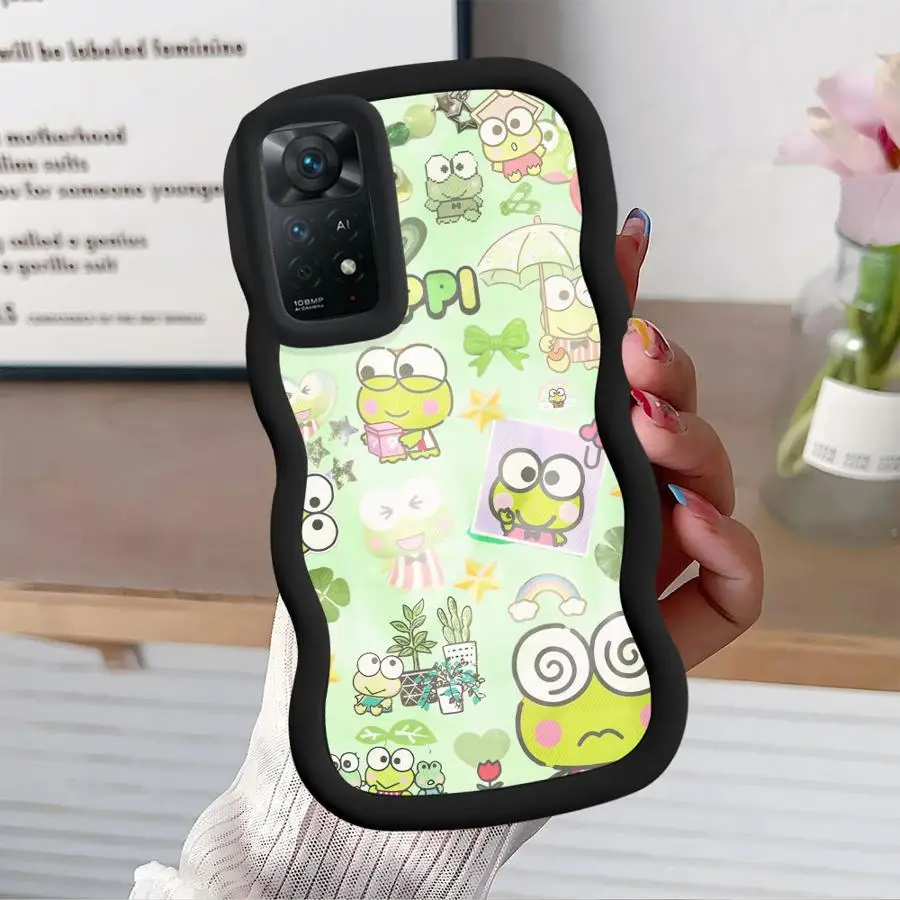 سانريو كيرو كيرو كيروبي غطاء هاتف ناعم لهاتف شاومي ريدمي نوت 13 برو بلس 9S 12 9 14 برو 10 10S 8 11 #2