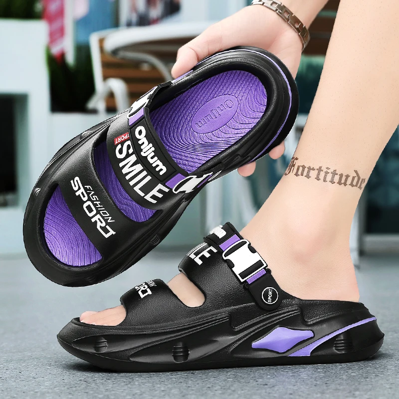 صنادل صيفية جديدة للرجال والنساء، أحذية شاطئ للخوض في الهواء الطلق من مادة EVA، صنادل وشباشب رياضية كاجوال للرجال