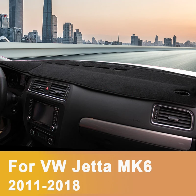 

Для VW Jetta MK6 5C6 A6 2011-2014 2015 2016 2017 2018: Коврик-накладка на приборную панель автомобиля, солнцезащитный коврик, аксессуары