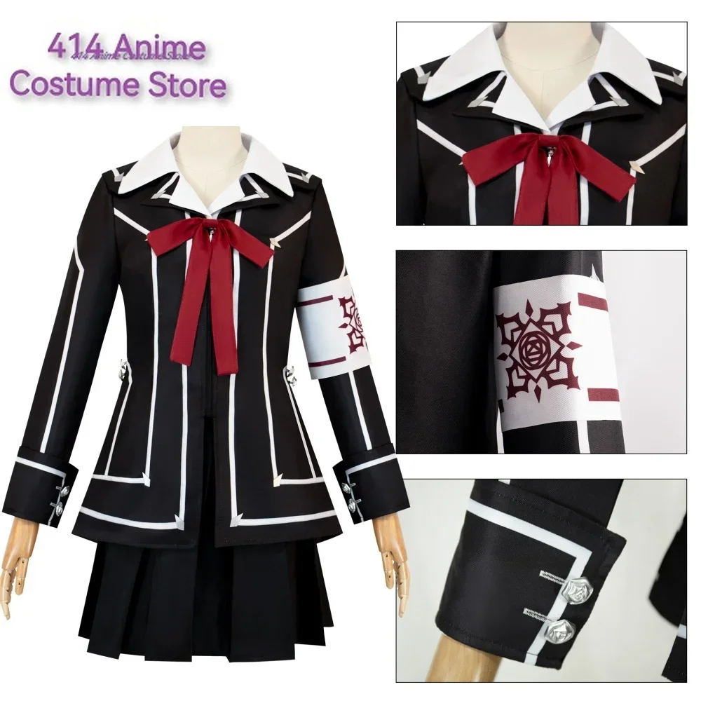 Kuran Yuki Cosplay Anime Vampire Knight Costume Wig Socks Kurosu Yuki School Uniform JK Sailor Dress Suit