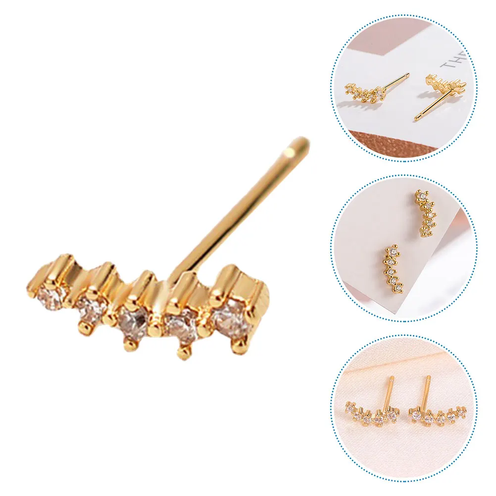 

Earring Exquisite Stud Earrings for Lady Oversized Fashion Studs Golden Decorative Miss