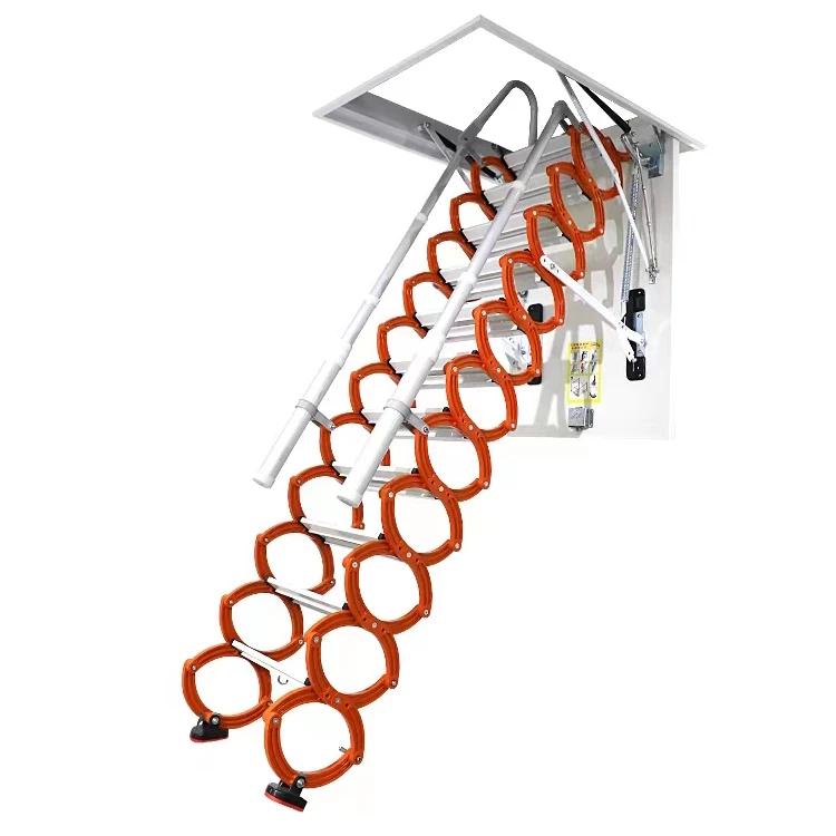 Attic lifts telescopic interior used metal attic stairs manual/motorized loft ladder