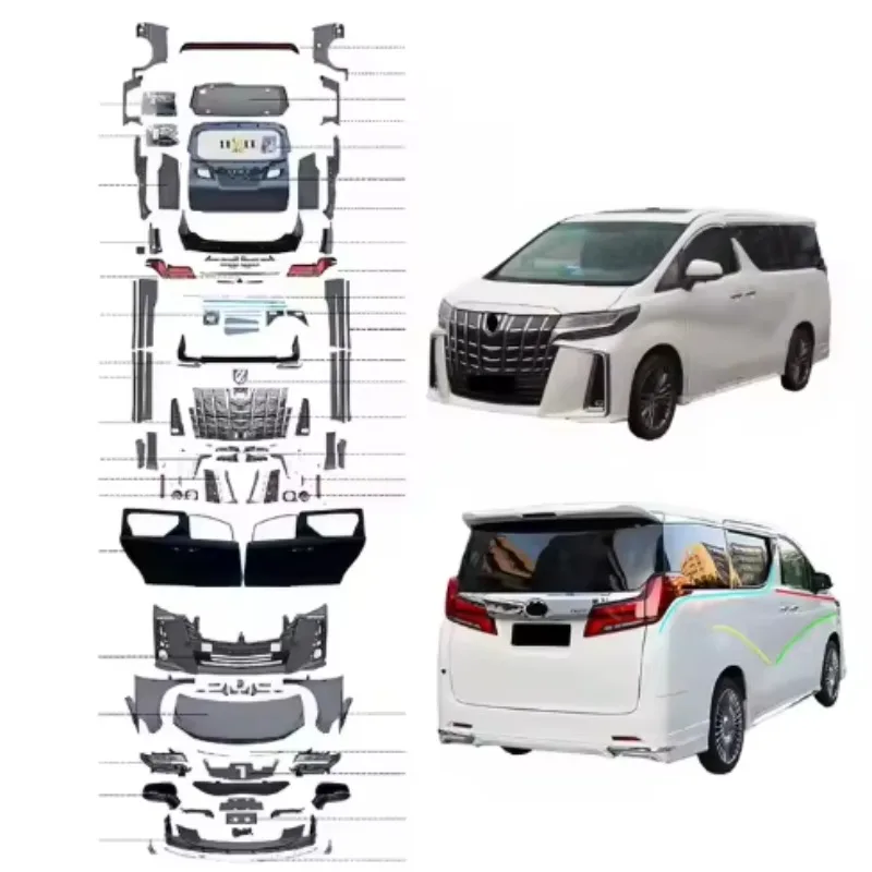 For 2022 For  Alphard Vellfire Accessories Upgrade New High Quality Body Kit For 2008-2014 Models Old Model Bumper2025