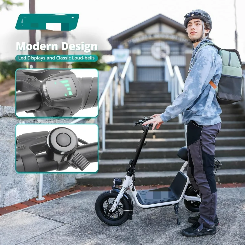 AQGotrax A5 Electric Scooter w/Seat for 13 ,12