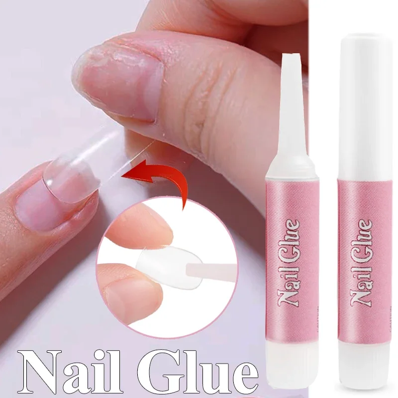 1/3/5PCS Nails Glue for Fake Nail Extension Professional Transparent Fast-Dry Acrylic Nails Rhinestone Adhesive Decoration Glue