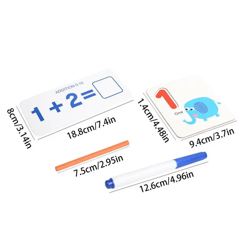 Zähl stäbe für Kinder Mathe pädagogische Zahlen karten Mathe Lernset Stiel Spielzeug Homes chool liefert Lehrmittel Mathe