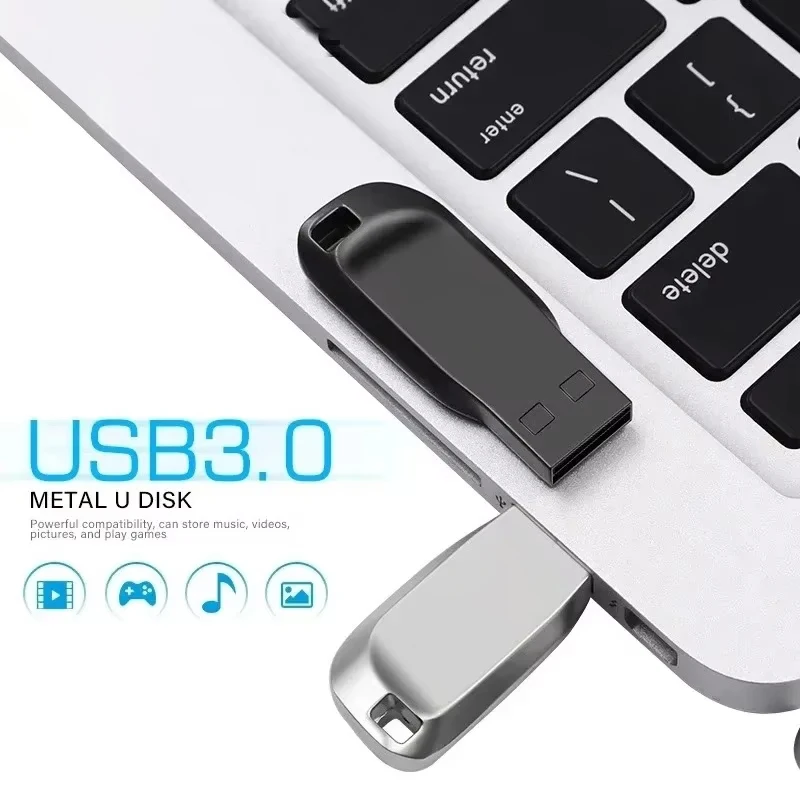 2TB USB 3.0 Metal Flash Drives Super High Speed Pendrive 512GB 1TB Pen Drives Portable USB Stick For Car PC Phone