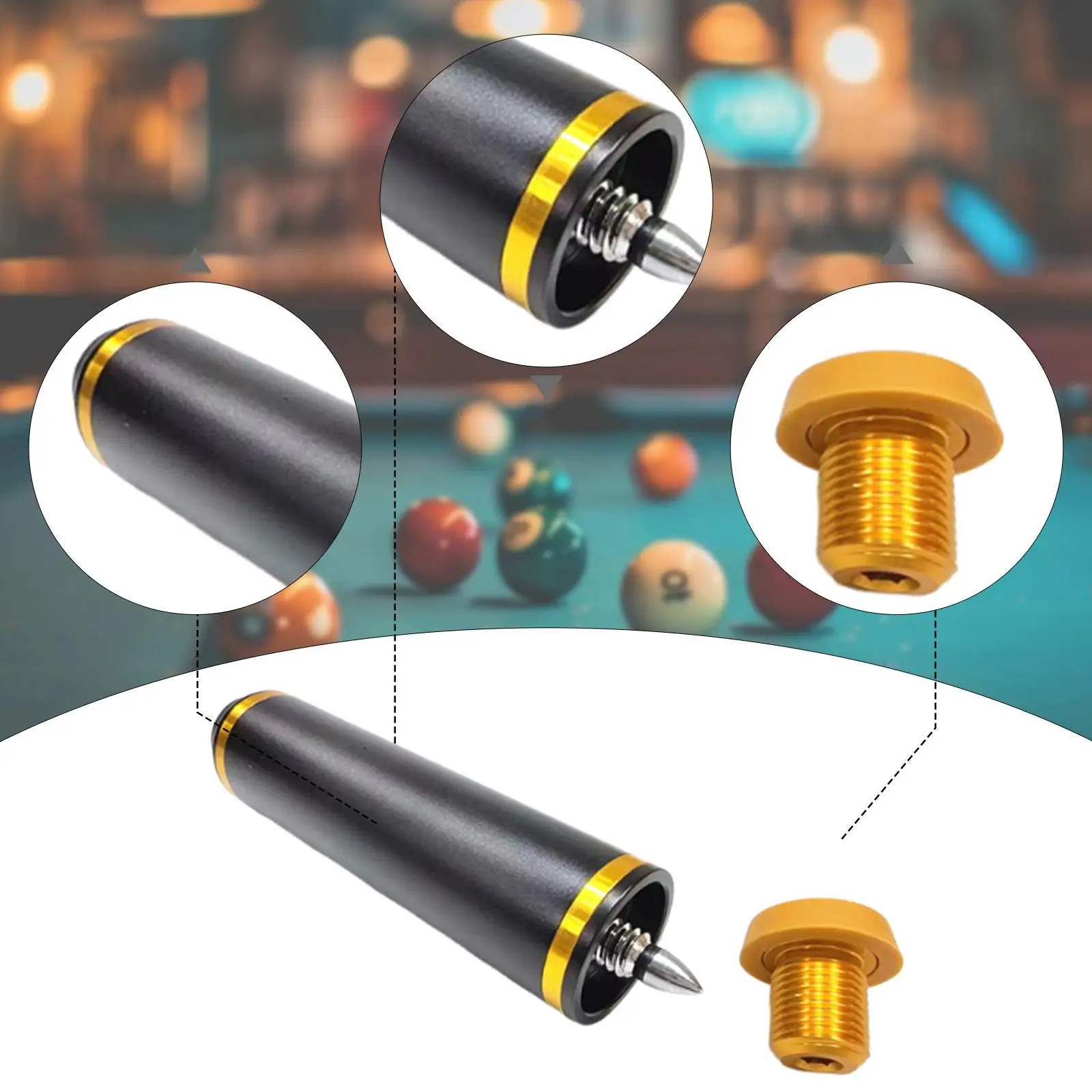 

Удлинитель кия для бильярда, удлинитель конца кия для бильярда, портативные аксессуары для бильярда, удлинитель для бильярда из алюминиевого сплава, профессиональный