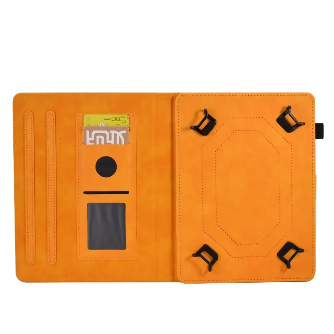 Adequado para tablet de 10 polegadas, capa protetora universal com suporte dobrável, capa protetora ajustável com faixa antiderrapante