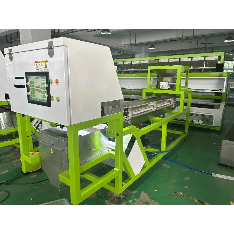 Automatic Feeding Belt Type Color Sorter Machine CCD Visual Sorting Equipment For Small Particle Material Custom Available