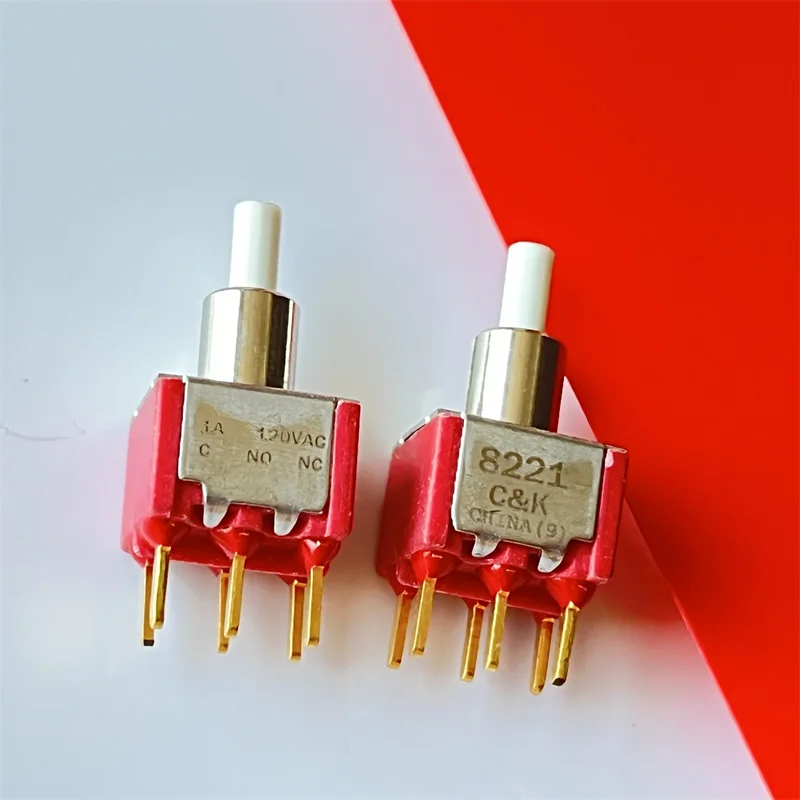 8221SD9CGE imported CK toggle switch 6-pin jog reset switch pin genuine