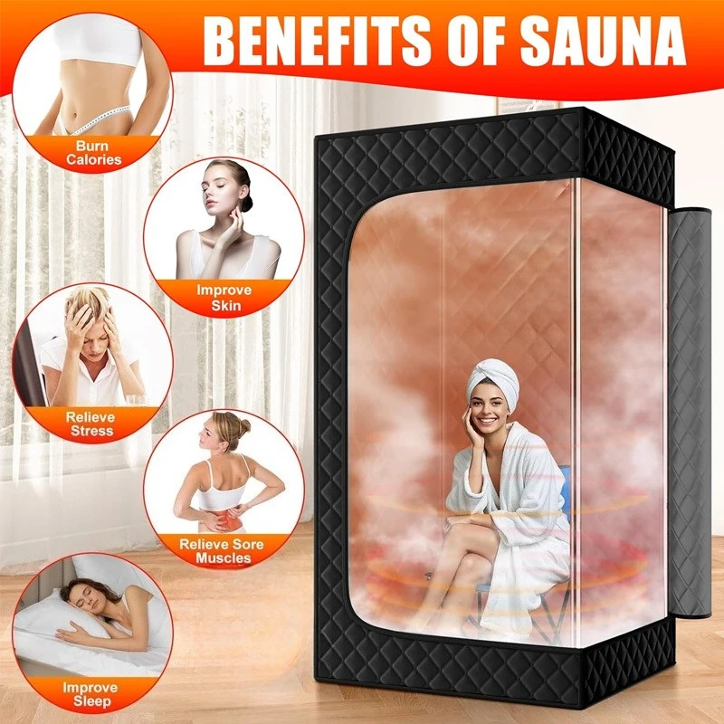 Portable Foldable Steam Sauna Room Waterproof Oxford Fabric Stainless Steel Pipe Nature Hike Tents Camping Equipment Sauna Tent