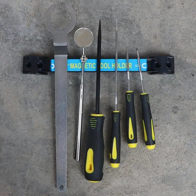 Magnetic Tool Holder Heavy-duty Magnet Tool Bar Strip Rack Space-Saving & Strong Metal Organizer Storage Rack for Knife Wrench