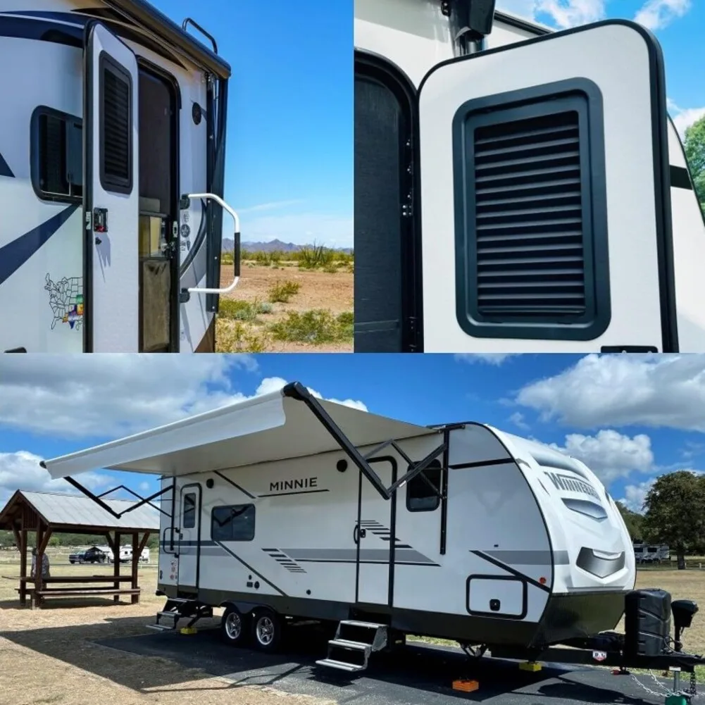 2x RV رقيقة مطوي الستار استبدال أجزاء RV نافذة الباب الظل 12 "X21" للطي الستائر حماية سرية مسار الإنزلاق الهادئ