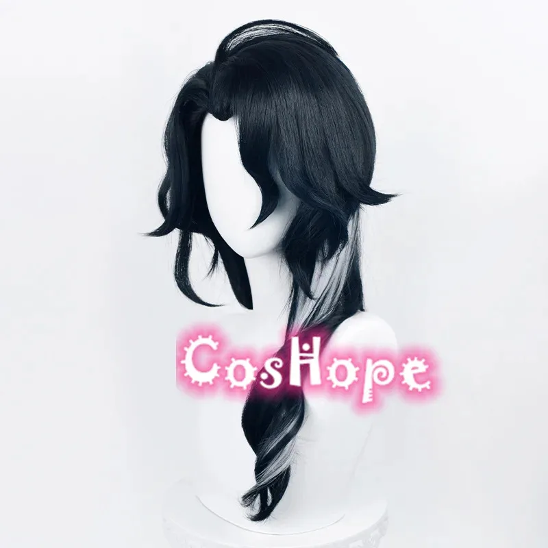 2025 12 Fatui Pantalone Синий Черный Белый Парик Аниме Косплей Термостойкие Синтетические Парики