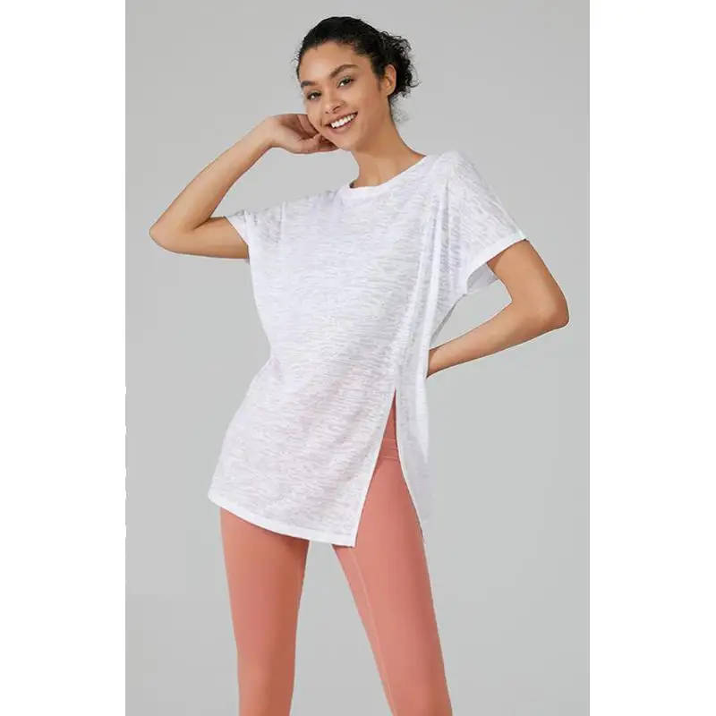 

2024 летние топы для йоги, Спортивная рубашка, Женский Топ для фитнеса, тренажерного зала, футболки для йоги и бега, женский спортивный топ, быстросохнущие топы для тренировок для женщин