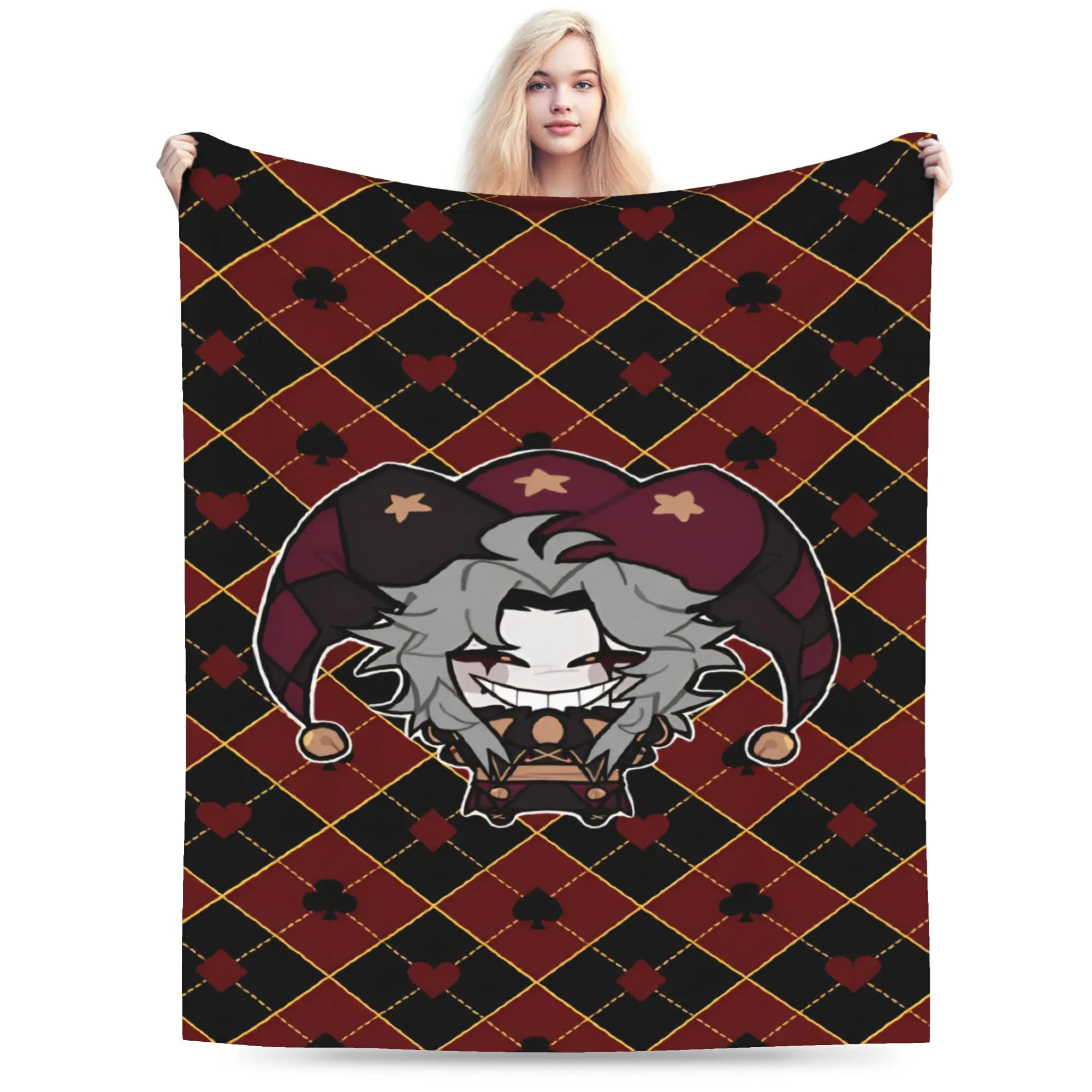 Y2K Pierrots The Freak Circus Blanket Soft Flannel  Cozy Throw Blanket Machine Washable