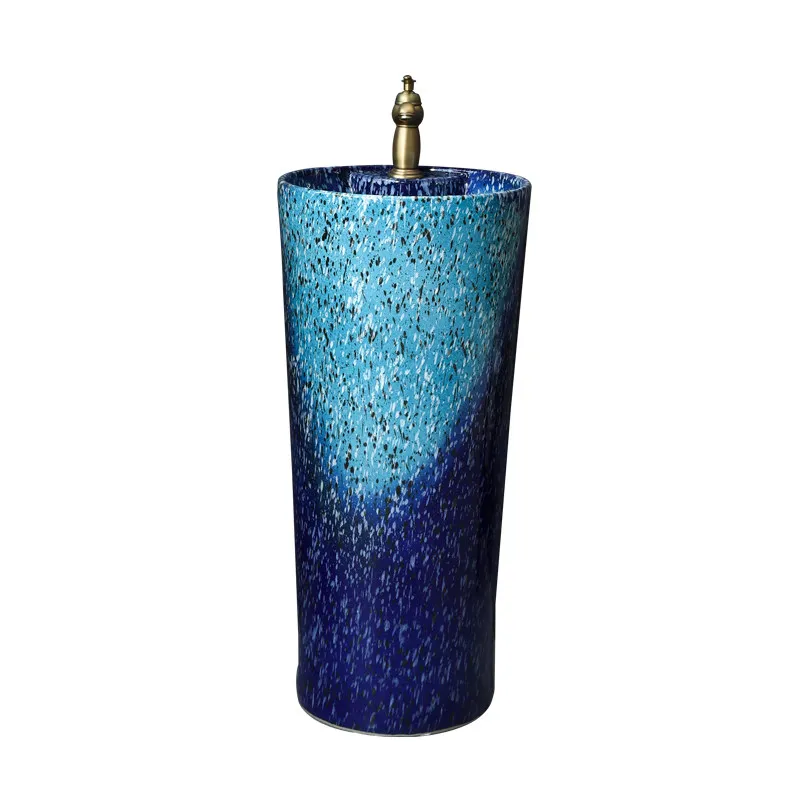 

Ceramic pillar washbasin, integrated pool, floor-to-ceiling washbasin, courtyard pillar basin