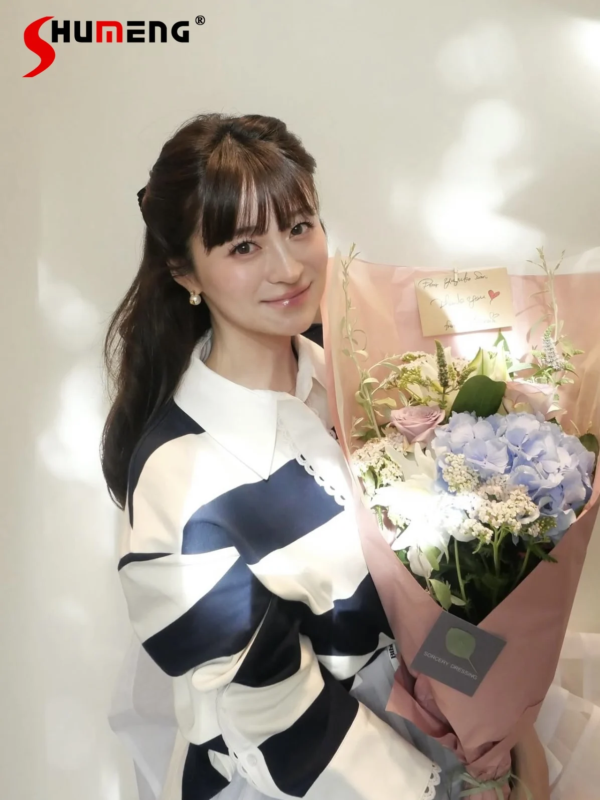 

Японский сладкий поло с воротником-поло, полосатый топ, весна-осень 2024, женская модная универсальная футболка с длинными рукавами, свободные тонкие топы для девочек