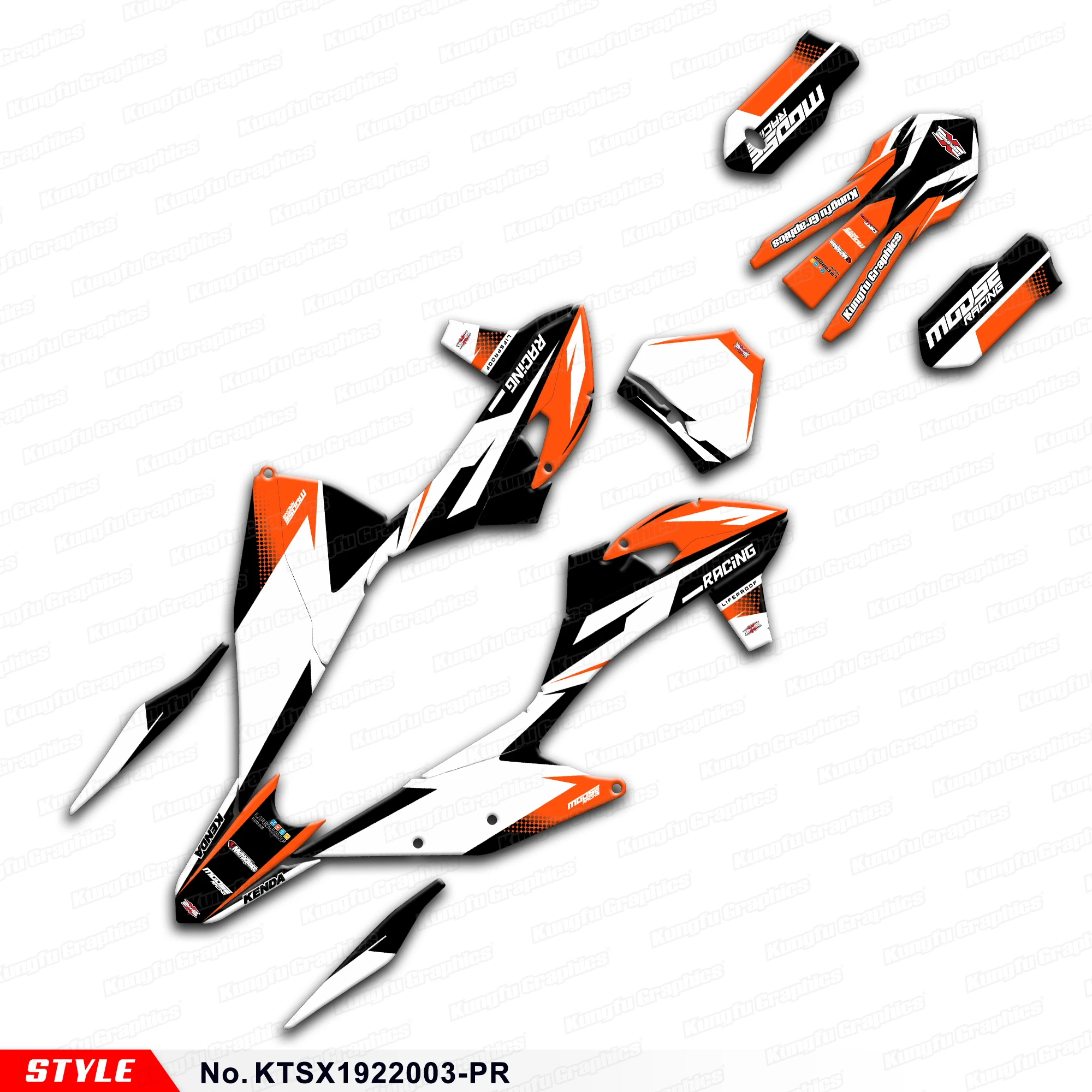 JY RACING MX Graphics Stickers Complete for KTM 125 150 250 350 450 SX SXF XCW EXC 2019 2020 2021 2022, KTSX1922003-PR