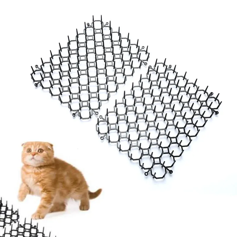 Cat Mats Anti-Cat Garden Dogs Repellent Mat Stimulation Strips Keep Cats Away Safe Plastic Spike Garden Protection Accessories