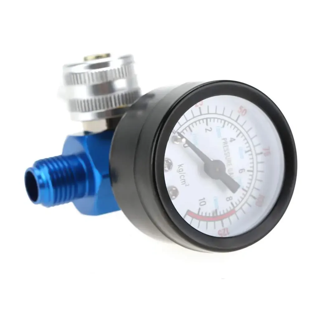 1/4” Spray Paint Gun Air Pressure Regulator Pressure Gauge Pneumatic Tool Accessory Spray Gun Air Regulator Spray Gun Accessory