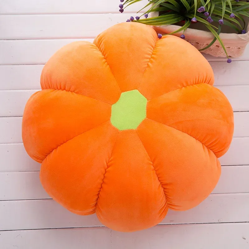 12-50cm Lovely Bright Color Pumpkin creative plant pillow cushion plush fruit vegetables food Anti-stress soft Children toy gift