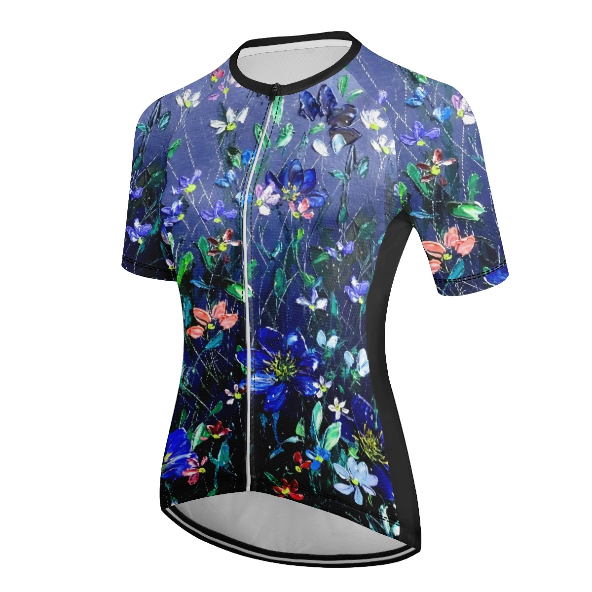 Women\'s cycling jersey Summer cycling shirt Short sleeve breathable quick drying reflective stripe sportswear clothing