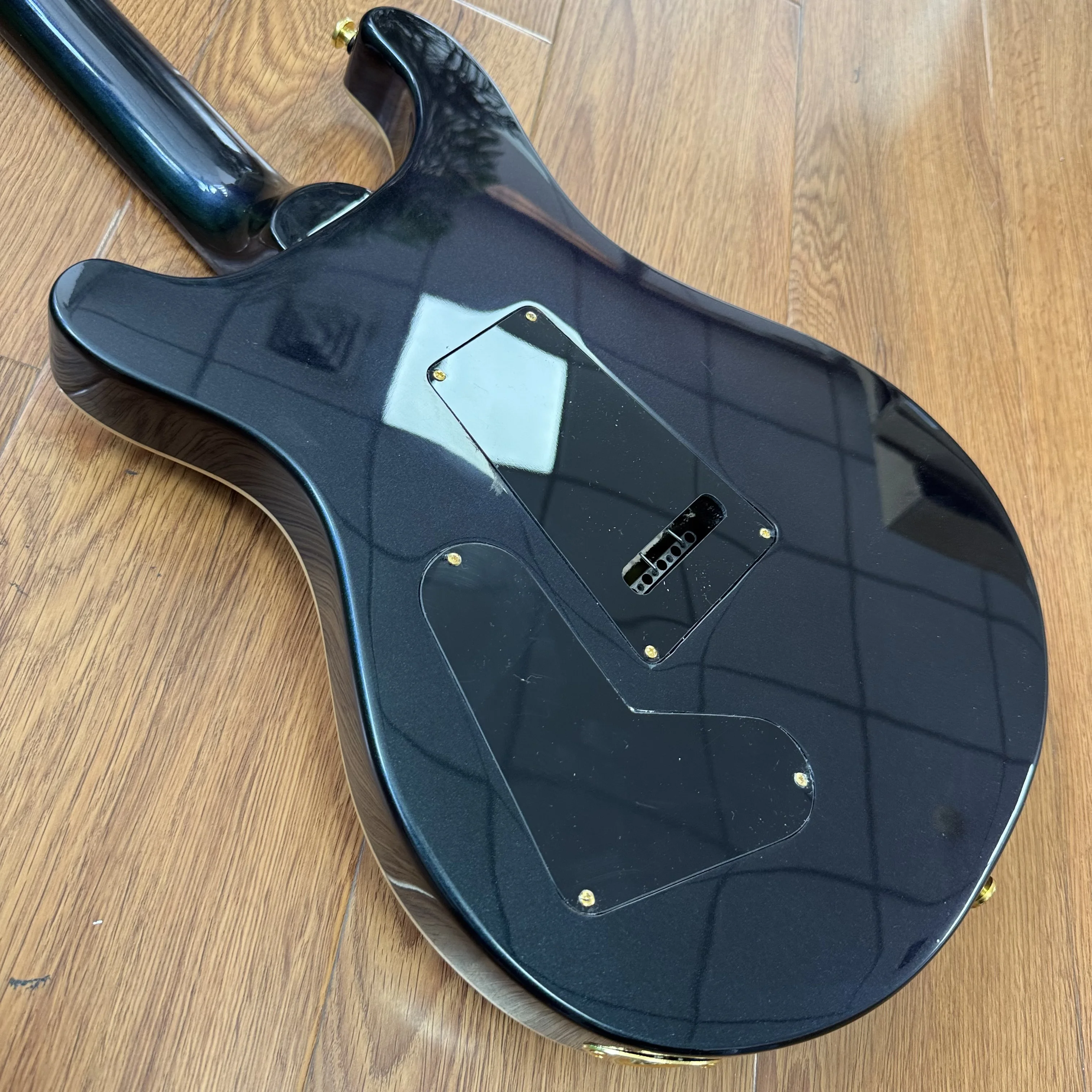 Custom Dragon Inlay Electric Guitar Prs Chameleon Green Color Gold Hardware Floyd Tremolo Small Double Collectible Guitar