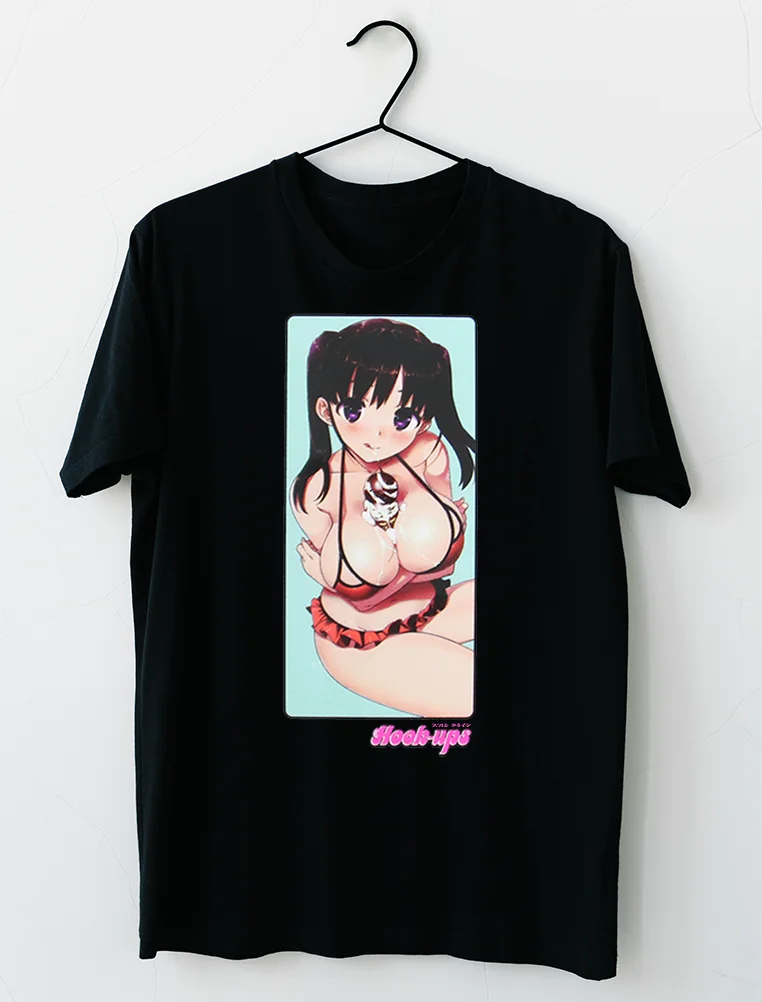 Hook-Ups Skateboard Soft Serve Girl T-Shirt S-4XL