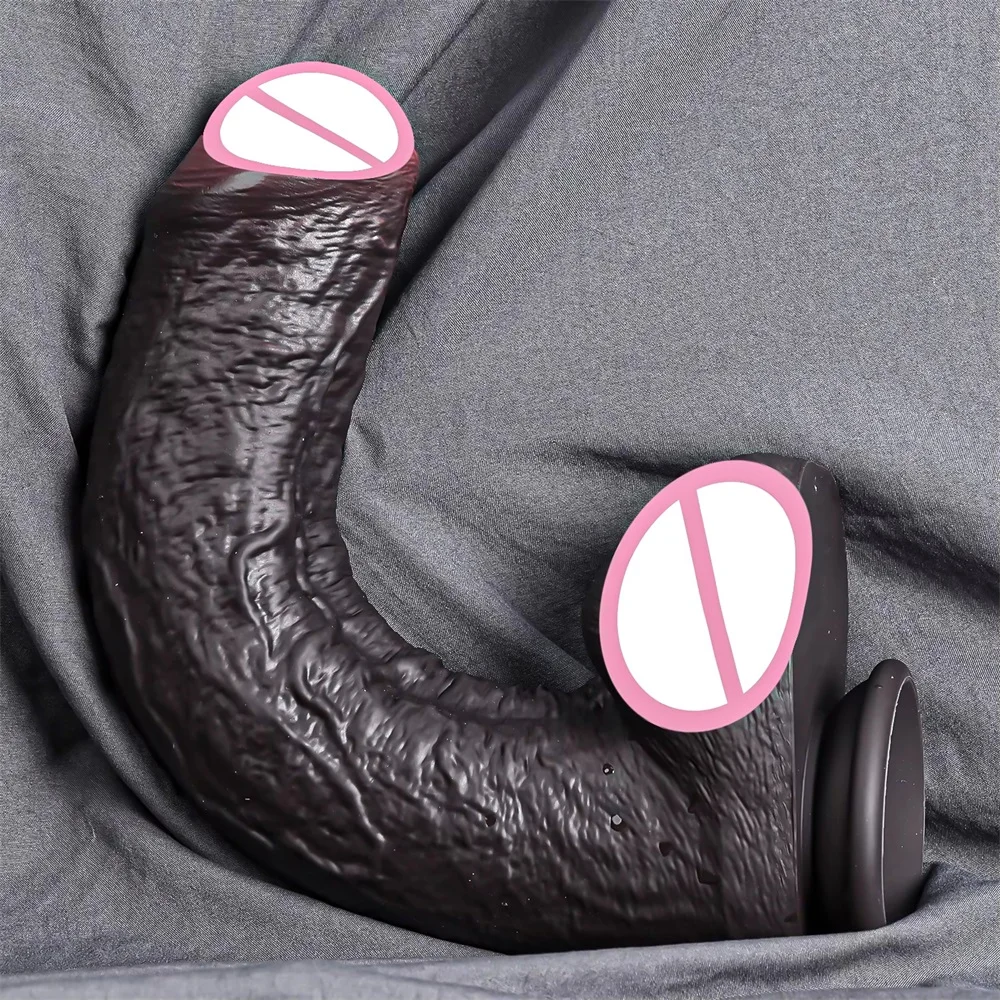 SCRealistic Long Dildo Black Anal Plug Zabawki Erotyczne Big Penis Butt Plug Long Dick Sex Toys For Women Men Phallus Anal Dilat view 6