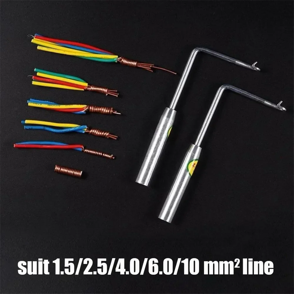 Electrician Quick Twist Crank Parallel Wire Hand Tool Wire Connector Electrician Parallel Wire Tying Hook Splicing Manual