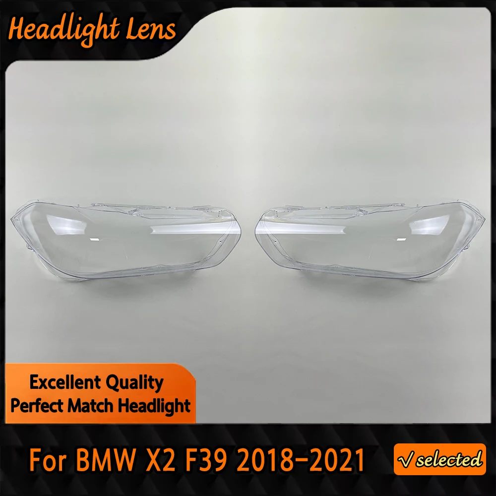 

Front Headlamp Cover Headlight Lens Transparent Shell Plexiglass Replace Original Lampshade For BMW X2 F39 2018 2019 2020 2021