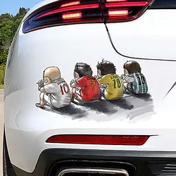 Cartoon Character Car Stickers Football Decal Waterproof Vinyl Decals for Automobile Hood Bumper Trunk Lid Decor Car Accessories